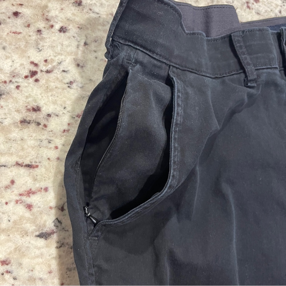 Abercrombie & Fitch All Day Short Size 34 Stretch Black Zip Pocket Chino Men’s - Picture 2 of 7